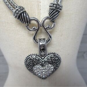 Lia Sophia Crystal Love Dust necklace. 17”. Double stranded